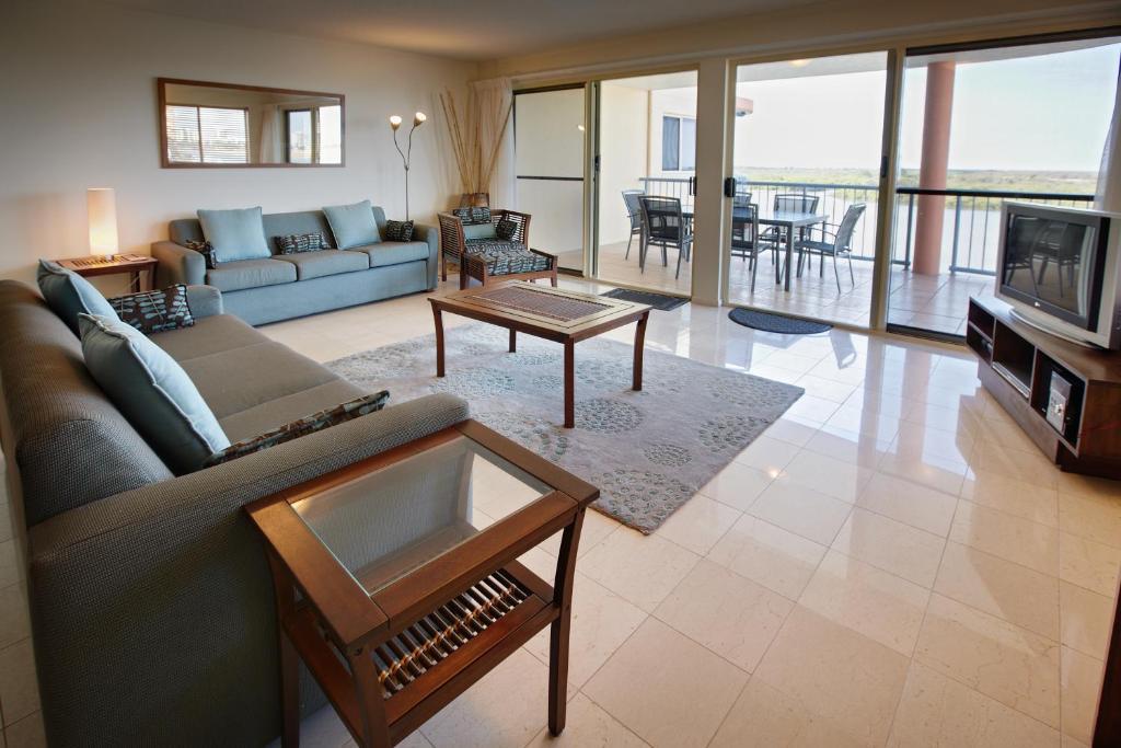 On The River Apartments Maroochydore Oda fotoğraf